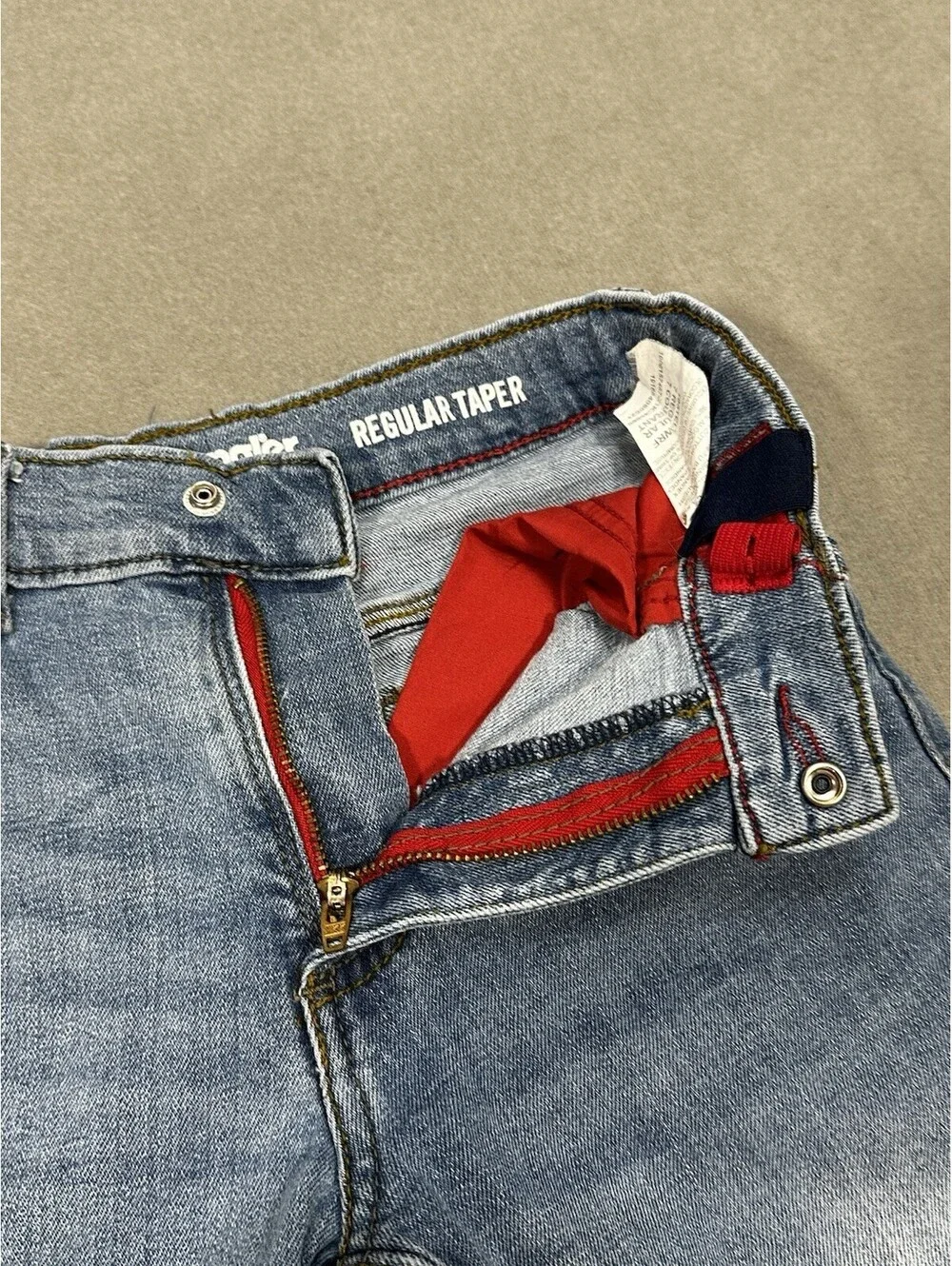 Wrangler Boys Jeans Size 7 Regular Taper Blue Denim Stretch 22x21